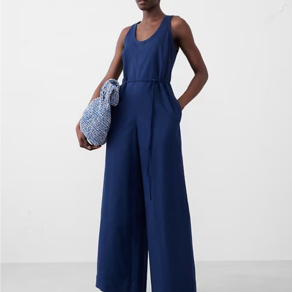 Navy Banana Republic Sleeveless Jumpsuit